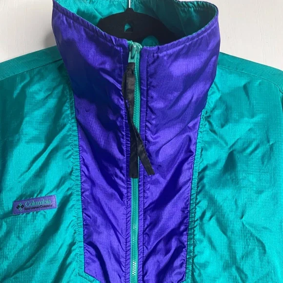 Vintage Columbia Windbreaker jacket. Mens size large - Picture 13 of 15